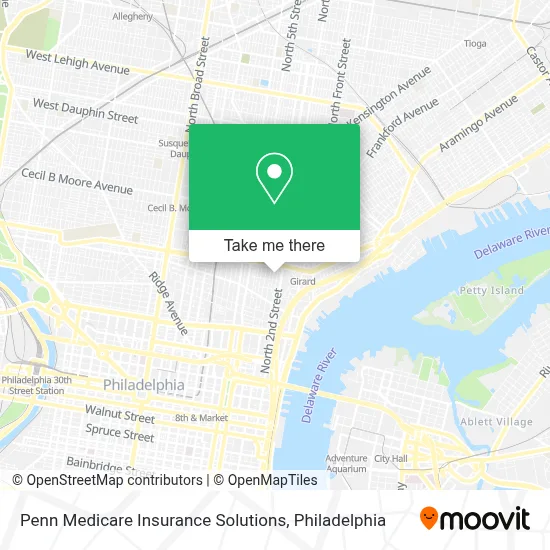 Penn Medicare Insurance Solutions map