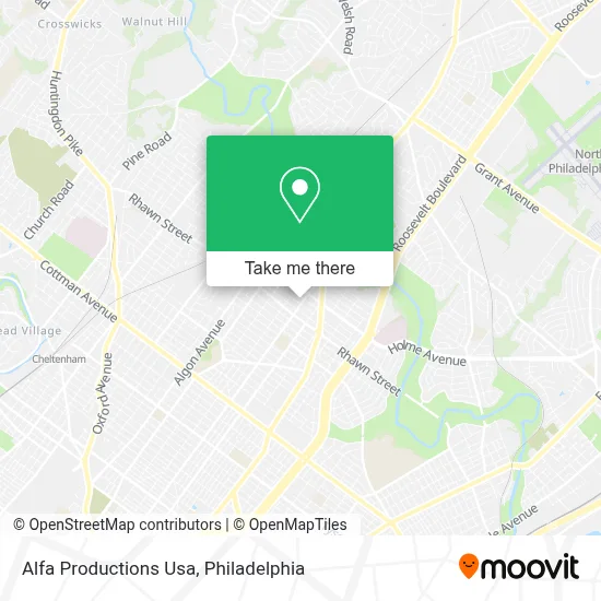 Alfa Productions Usa map