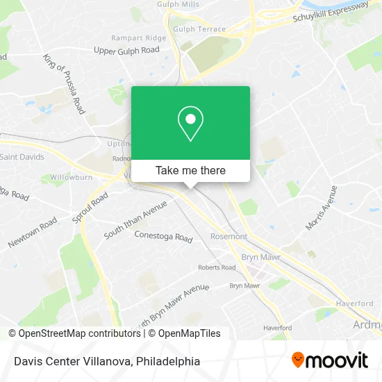 Davis Center Villanova map