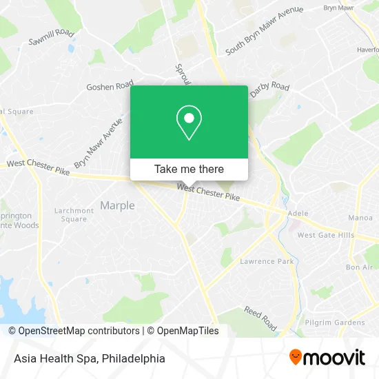 Asia Health Spa map