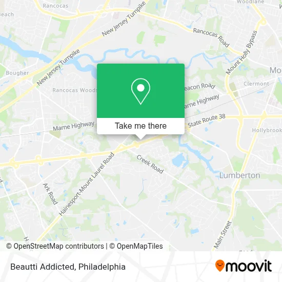 Beautti Addicted map