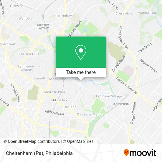 Cheltenham (Pa) map
