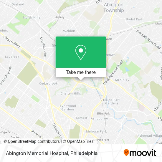 Abington Memorial Hospital map