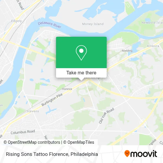 Rising Sons Tattoo Florence map