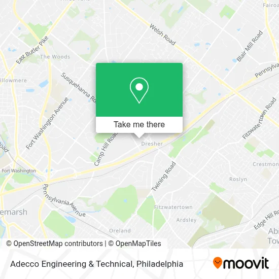 Adecco Engineering & Technical map