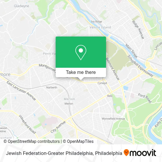 Jewish Federation-Greater Philadelphia map