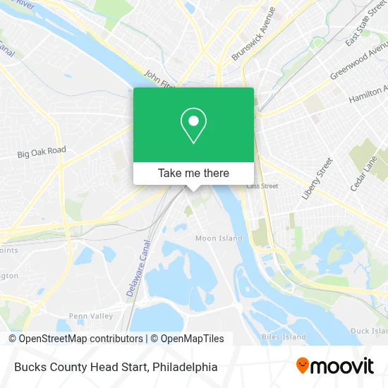 Bucks County Head Start map