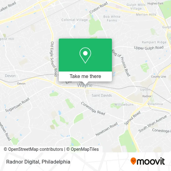 Radnor Digital map