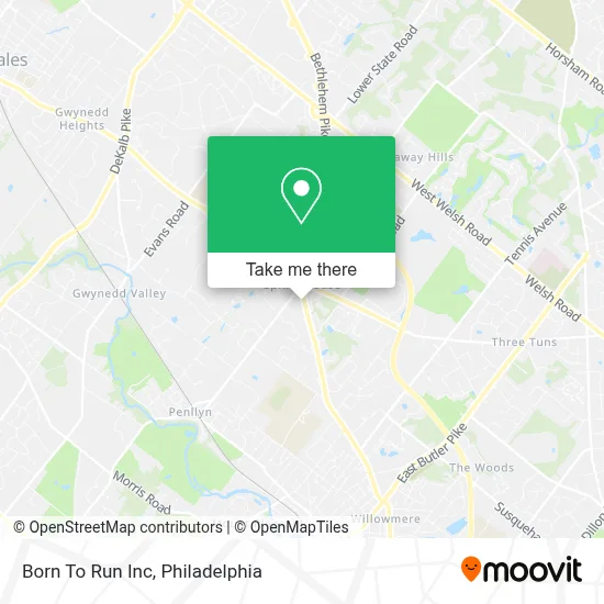 Born To Run Inc map