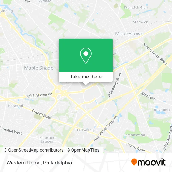 Western Union map