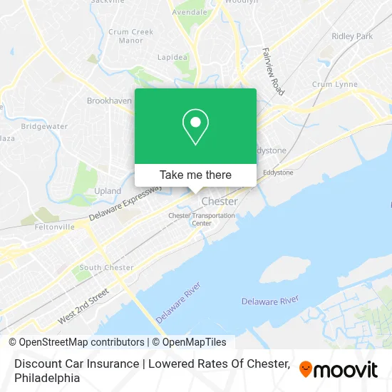 Discount Car Insurance | Lowered Rates Of Chester map