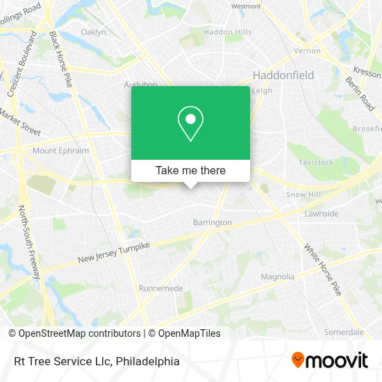 Rt Tree Service Llc map