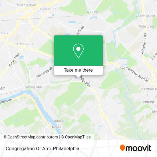 Congregation Or Ami map