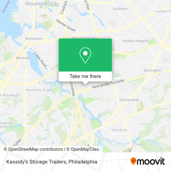 Kassidy's Storage Trailers map
