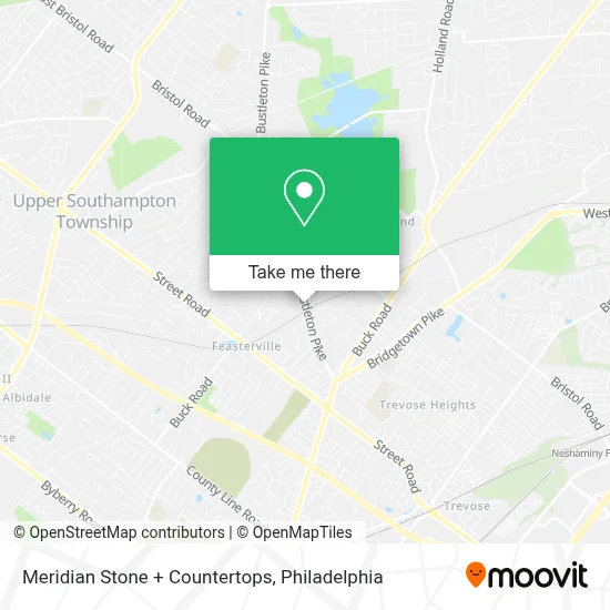 Meridian Stone + Countertops map