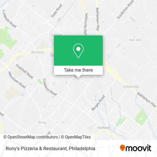 Rony's Pizzeria & Restaurant map