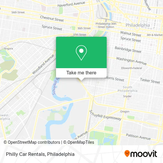 Philly Car Rentals map