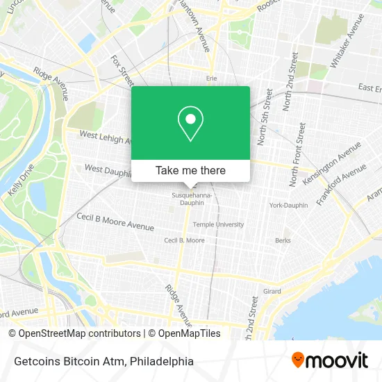Getcoins Bitcoin Atm map