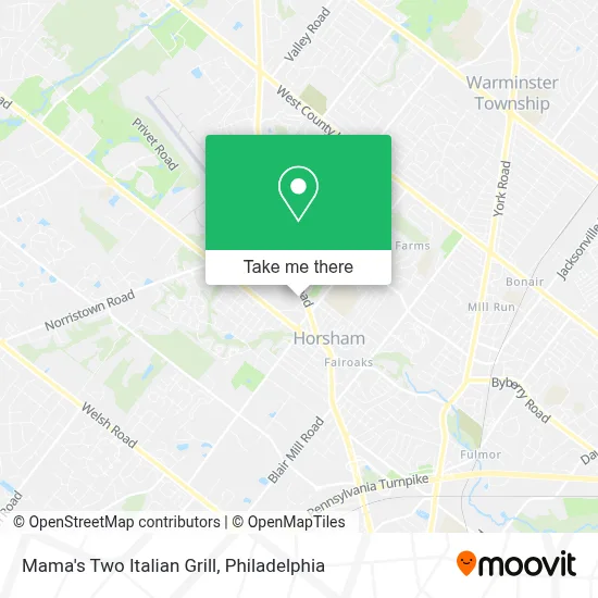 Mama's Two Italian Grill map