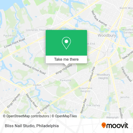 Bliss Nail Studio map