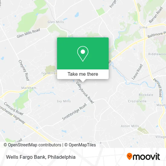 Wells Fargo Bank map