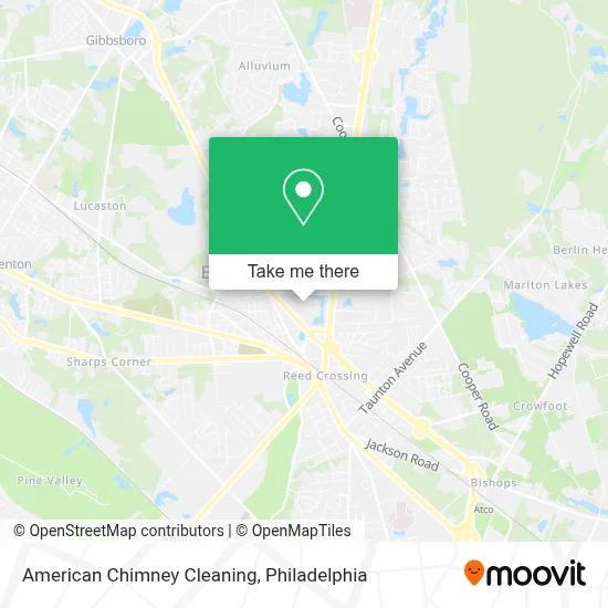 American Chimney Cleaning map