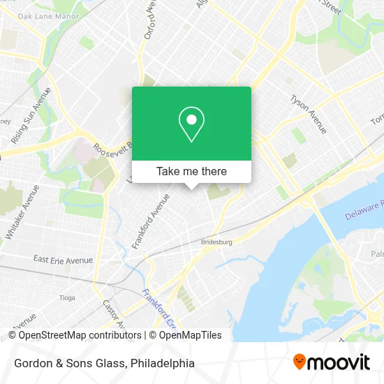 Gordon & Sons Glass map