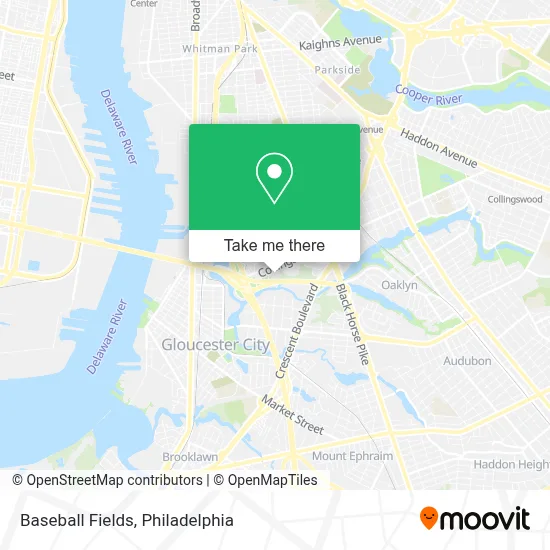 Baseball Fields map
