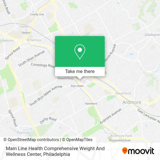 Main Line Health Comprehensive Weight And Wellness Center map