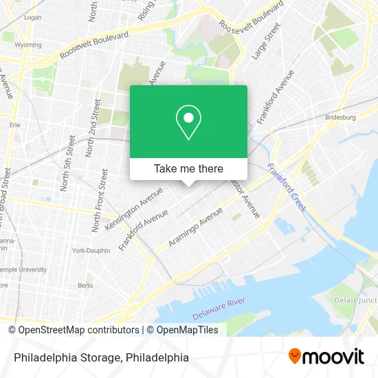 Philadelphia Storage map