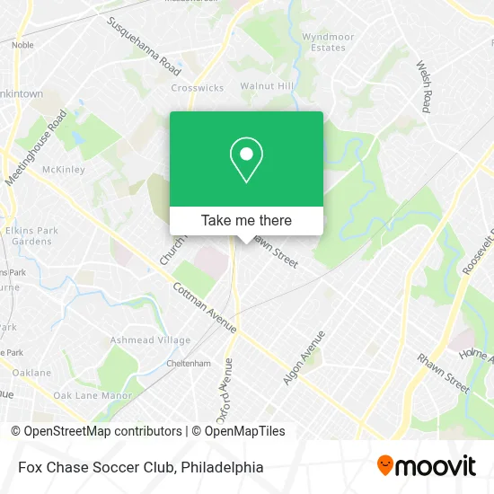 Fox Chase Soccer Club map