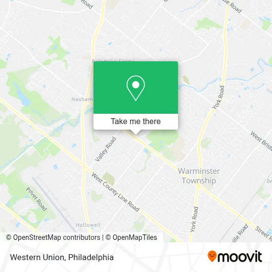 Western Union map