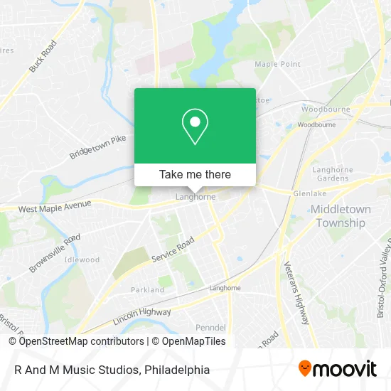 R And M Music Studios map
