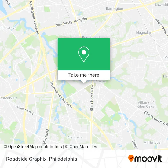 Roadside Graphix map
