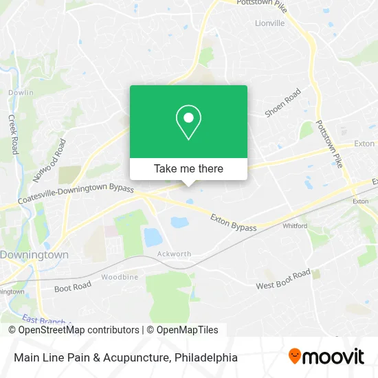 Main Line Pain & Acupuncture map