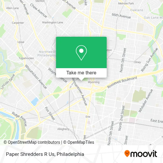 Paper Shredders R Us map