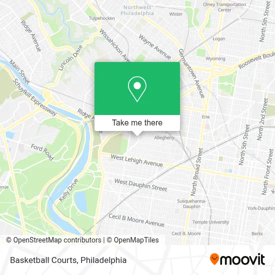 Basketball Courts map