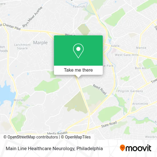 Main Line Healthcare Neurology map