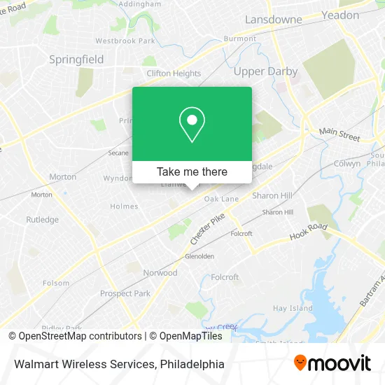 Walmart Wireless Services map