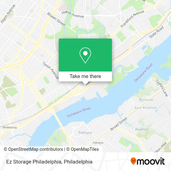 Ez Storage Philadelphia map