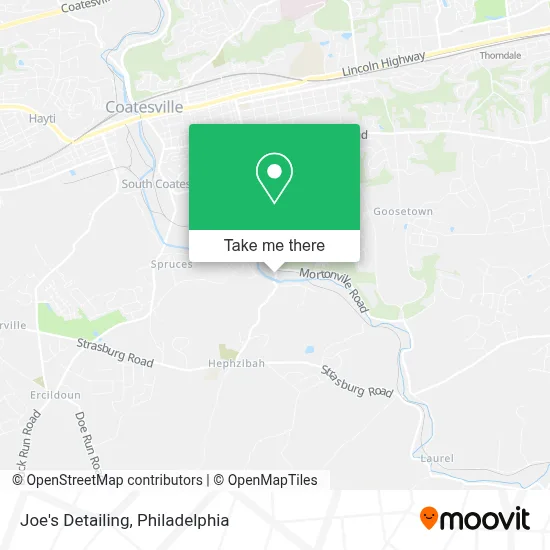 Joe's Detailing map