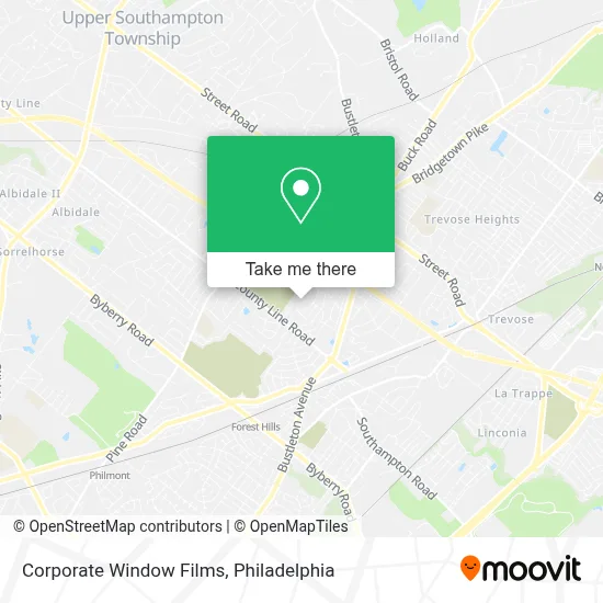 Corporate Window Films map