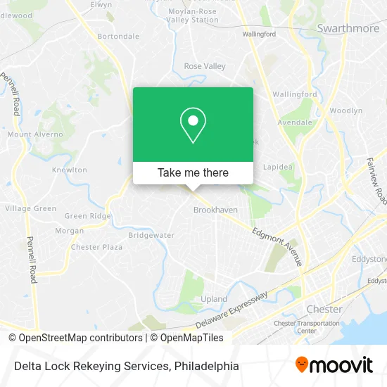 Delta Lock Rekeying Services map