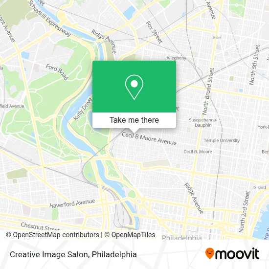 Creative Image Salon map