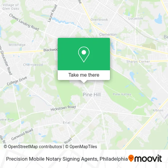Precision Mobile Notary Signing Agents map