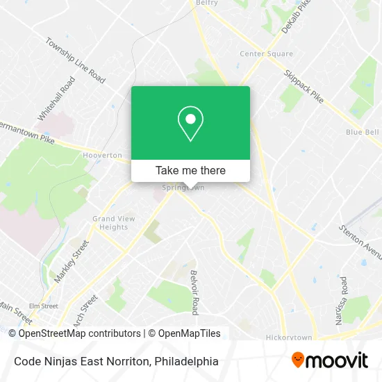 Code Ninjas East Norriton map