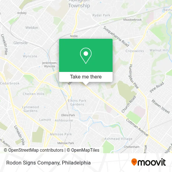 Rodon Signs Company map