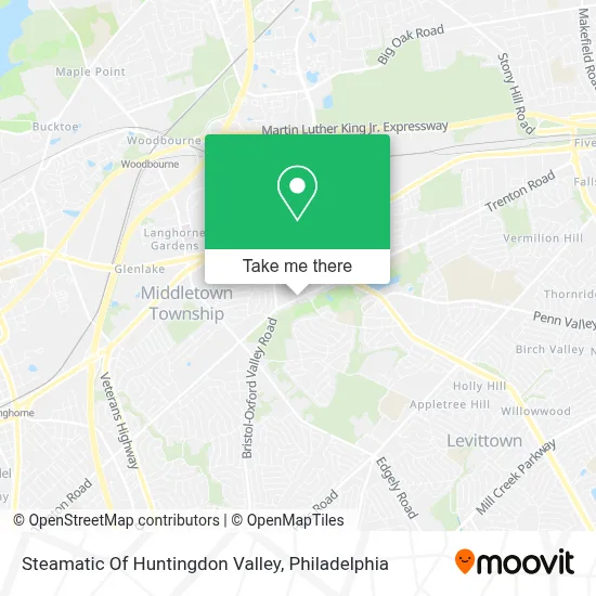 Steamatic Of Huntingdon Valley map