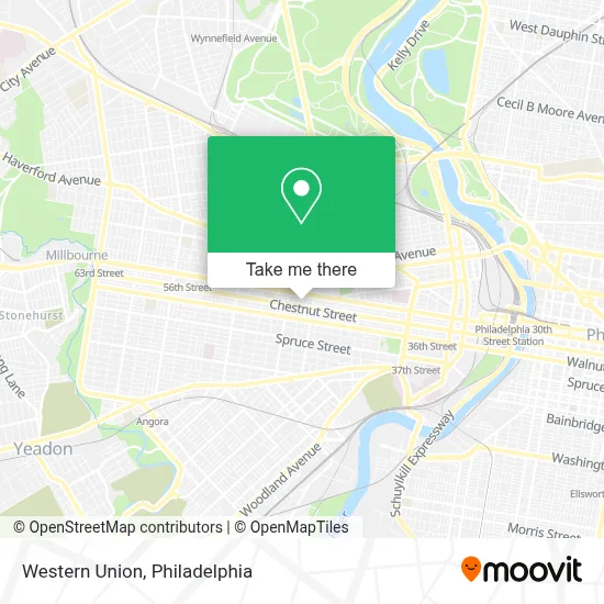 Western Union map