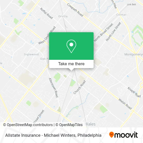 Allstate Insurance - Michael Winters map
